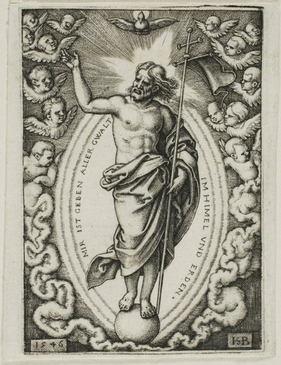 Christ sur le globe - Hans Sebald Beham