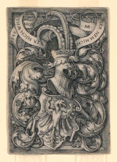Blason avec un aigle - Hans Sebald Beham