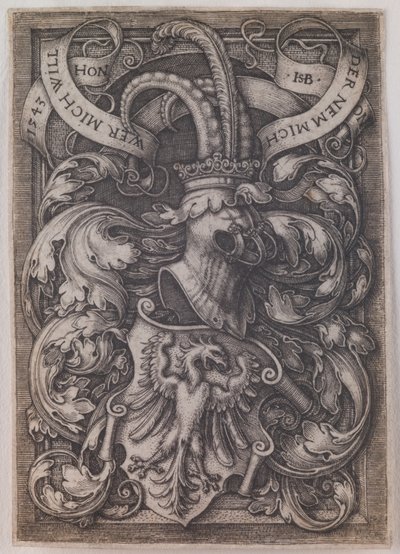 Armoiries avec un aigle - Hans Sebald Beham