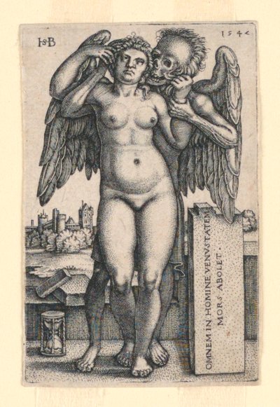 La Mort et la femme nue debout - Hans Sebald Beham