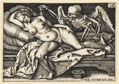 La mort et la femme endormie - Hans Sebald Beham