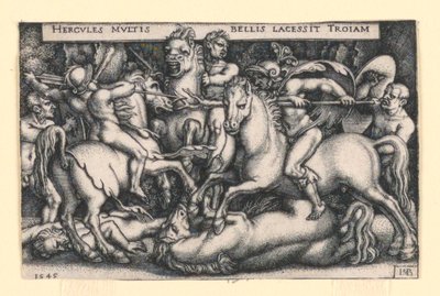 Hercule combattant les Troyens - Hans Sebald Beham