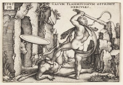 Hercule et Cacus - Hans Sebald Beham