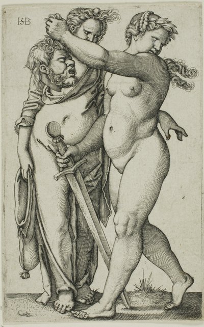 Judith marchant vers la gauche, et son serviteur - Hans Sebald Beham