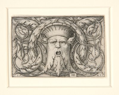 Panneau avec un mascaron (ornement avec un masque) - Hans Sebald Beham