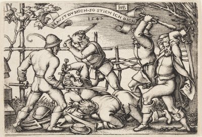Rixe de paysans - Hans Sebald Beham