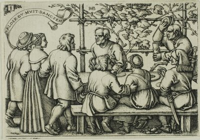Fête des paysans, planche 8 de la Fête des paysans ou des douze mois - Hans Sebald Beham