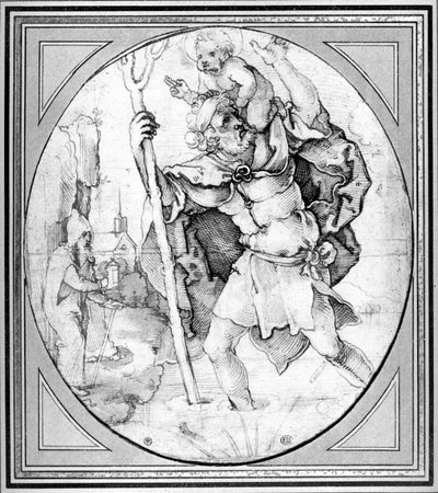 Saint Christophe - Hans Sebald Beham