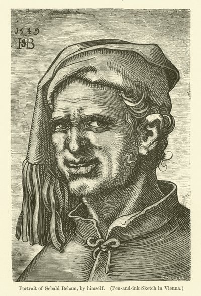 Autoportrait du peintre et graveur allemand Sebald Beham - Hans Sebald Beham