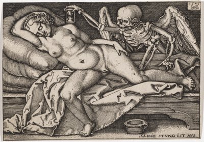 Fille endormie et la mort, 1548 - Hans Sebald Beham