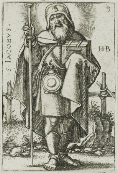 Saint Jacques le Majeur, planche 9 des Douze Apôtres - Hans Sebald Beham