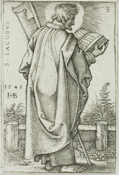 Saint Jacques le Mineur, planche 3 des Douze Apôtres - Hans Sebald Beham