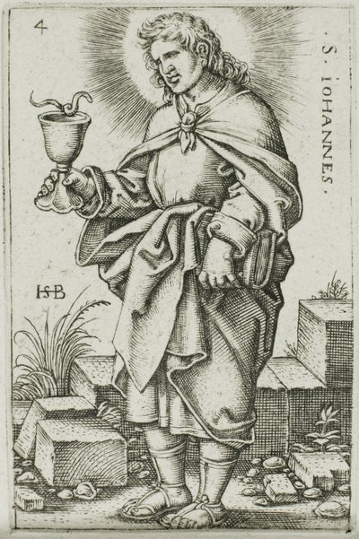 Saint Jean, planche 4 de Les Douze Apôtres - Hans Sebald Beham
