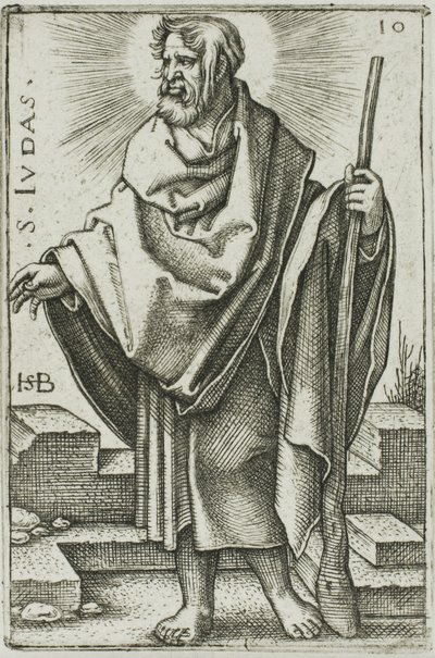 Saint Jude, planche 10 de Les Douze Apôtres - Hans Sebald Beham