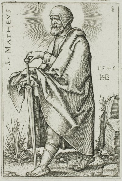 Saint Matthieu, planche 8 des Douze Apôtres - Hans Sebald Beham