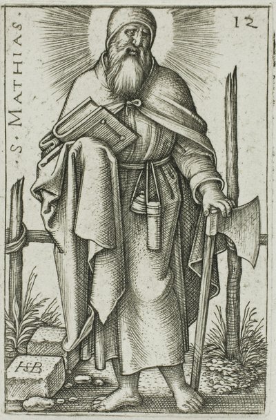 Saint Matthias, planche 12 des Douze Apôtres - Hans Sebald Beham