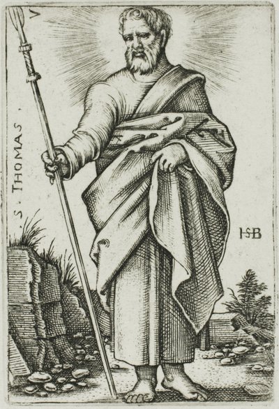 Saint Thomas, planche 7 des Douze Apôtres - Hans Sebald Beham