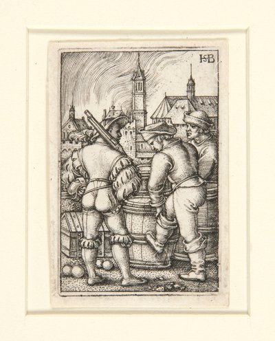 La Garde près des barils de poudre - Hans Sebald Beham