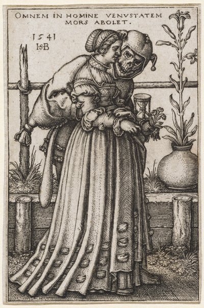 La Dame et la Mort, 1541 - Hans Sebald Beham