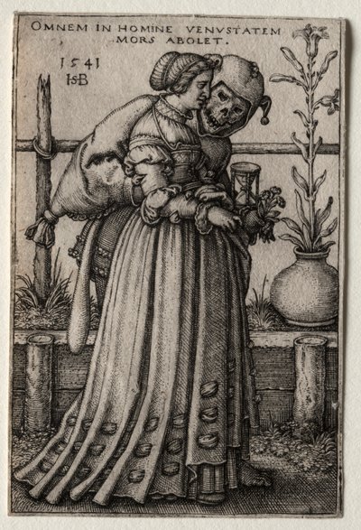 La Dame de la Mort se déguisant en fou, 1541 - Hans Sebald Beham