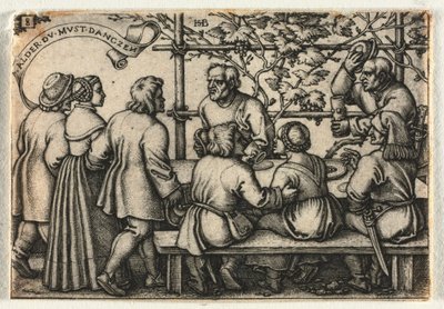 Le mariage paysan ou les Douze Mois : n° 8 - Hans Sebald Beham