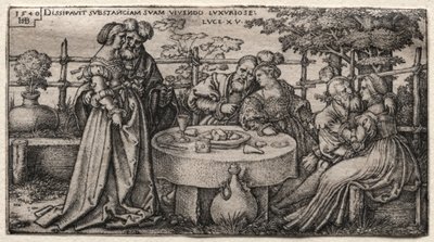 Le Fils Prodigue : Gaspillant sa Fortune - Hans Sebald Beham