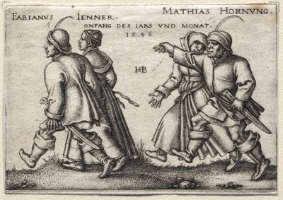 Le mariage villageois: Fabianus Jenner / Mathias Hornung - Hans Sebald Beham