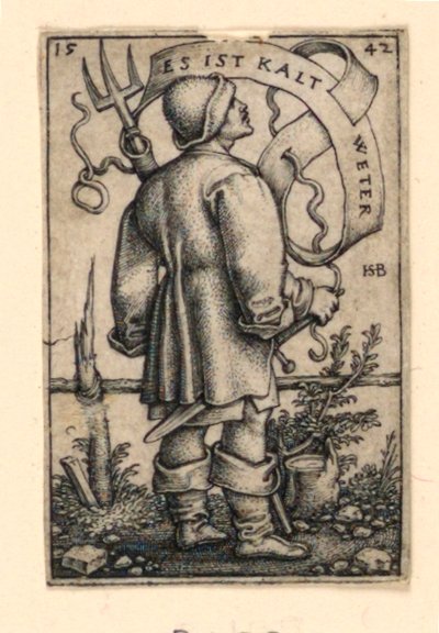 Le Paysan du Temps: "Es ist kalt Weter" - Hans Sebald Beham