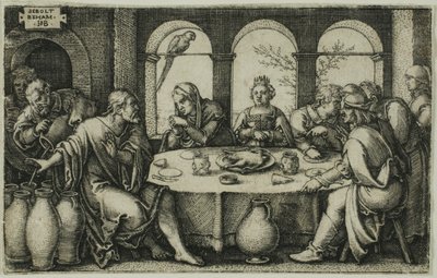 Le mariage à Cana - Hans Sebald Beham