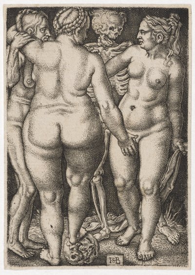 Trois femmes et la mort, vers 1546-50 - Hans Sebald Beham