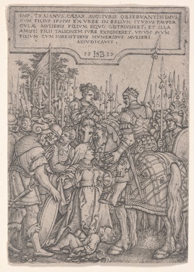 La justice de Trajan - Hans Sebald Beham