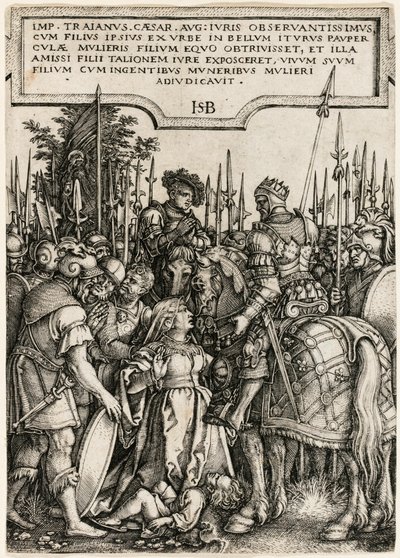 La justice de Trajan - Hans Sebald Beham