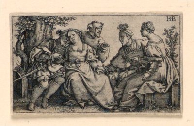 Deux couples et le bouffon - Hans Sebald Beham