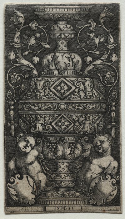 Vase orné d