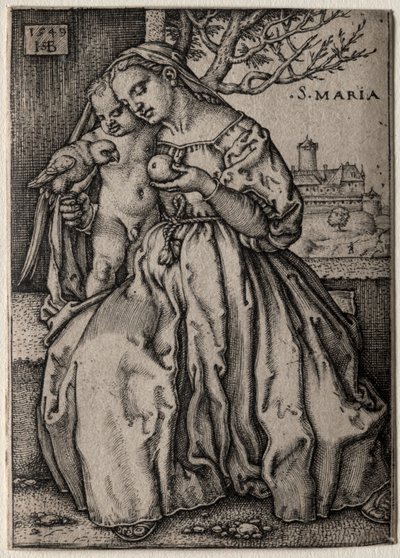 Vierge au perroquet - Hans Sebald Beham