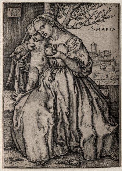 Vierge au perroquet (1549) - Hans Sebald Beham