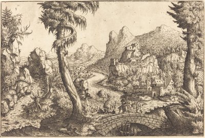La fuite en Égypte, 1558 - Hans Sebald Lautensack
