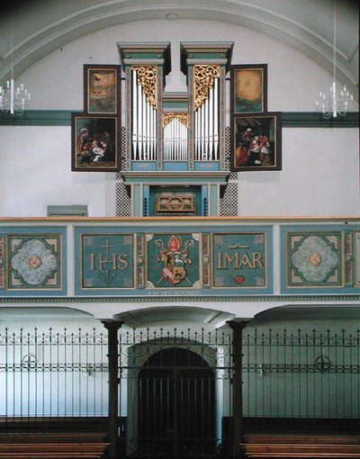 Orgue dans le cloître, c.1641 - Hans Sichelbein Sichelbein