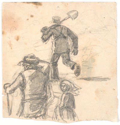 Études de figures pour une image d