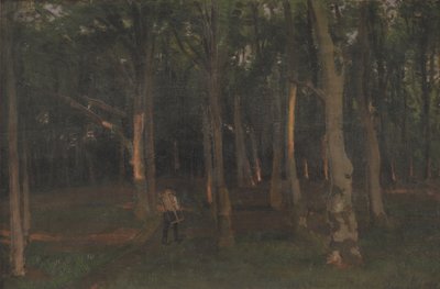 Forêt au coucher du soleil - Hans Smidth