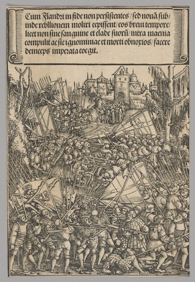 Deuxième rébellion flamande, planche 10 des Scènes historiques de la vie de l