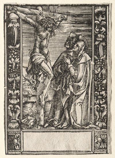 Sainte Marie et Saint Jean devant la croix - Hans Springinklee