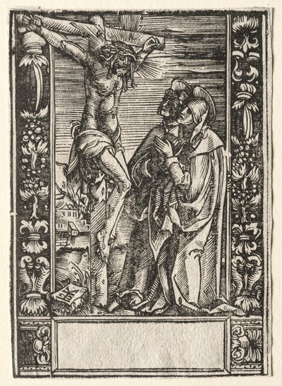Sainte Marie et Saint Jean devant la Croix - Hans Springinklee