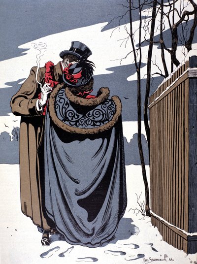 Sur la neige, scène galante - Hans Stubenrauch
