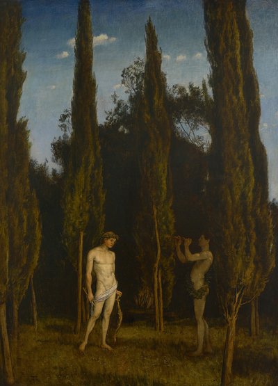 Apollon et Marsyas, 1888 - Hans Thoma