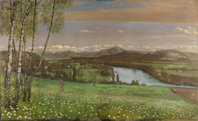 La vallée du Rhin près de Säckingen - Hans Thoma
