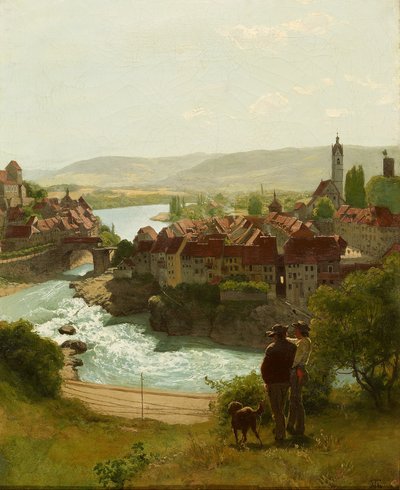 Le Rhin près de Laufenburg - Hans Thoma