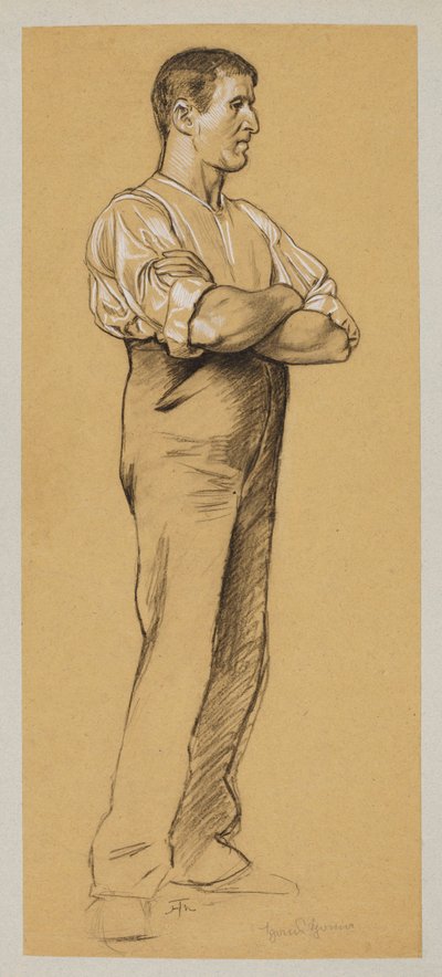 Homme aux bras croisés - Hans Thoma