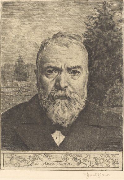 Autoportrait II - Hans Thoma