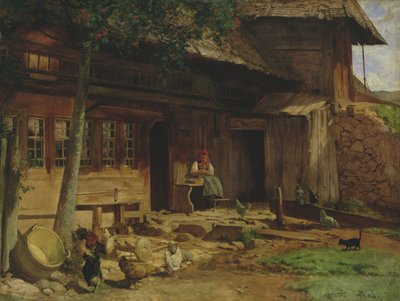 La maison parentale à Bernau, 1866 - Hans Thoma